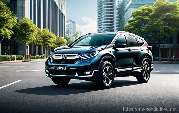 혼다 CR V 하이브리드의 최신 연비 리뷰 - A detailed and inviting close-up of the premium interior of the Honda CR-V Hybrid e:HEV RS. The spac...